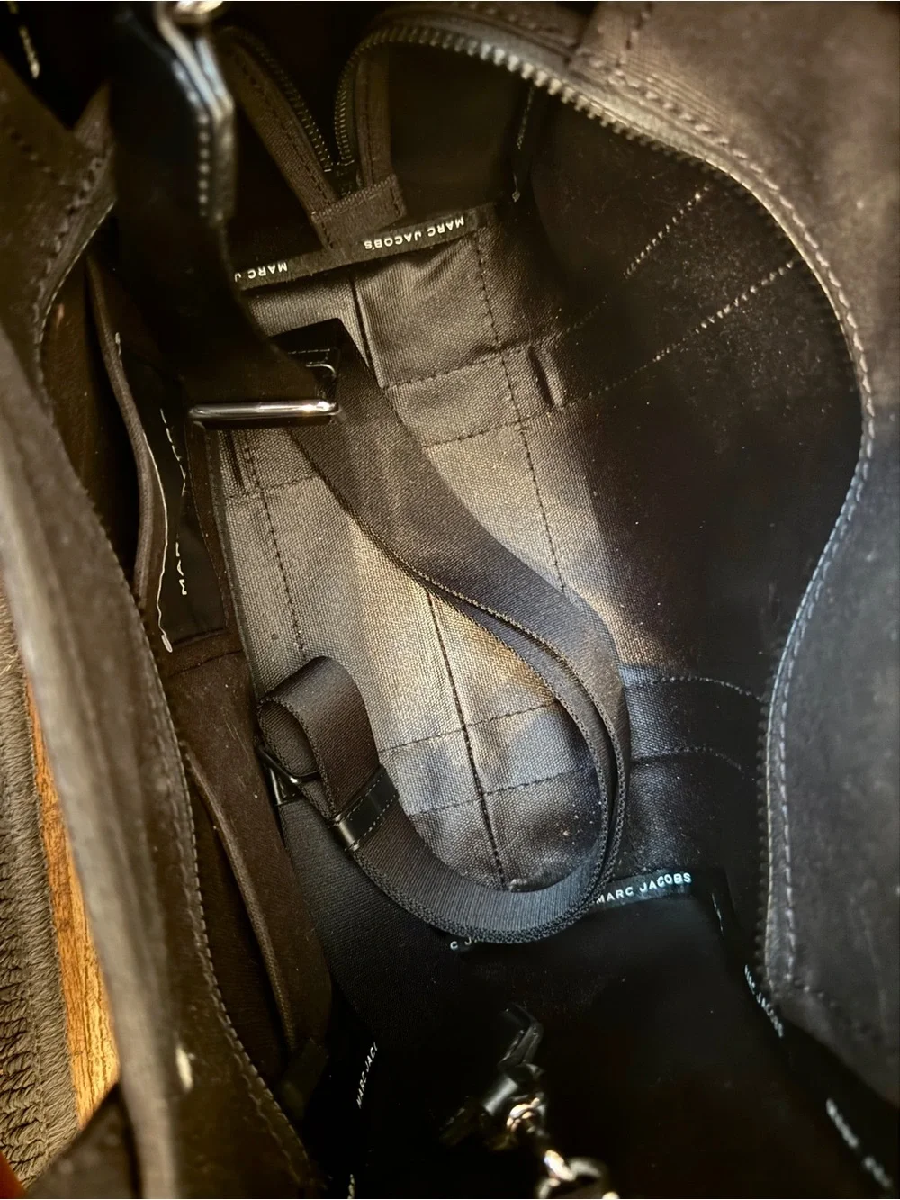 Marc Jacobs Medium Black Canvas The Tote Bag